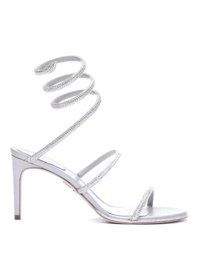 René Caovilla Cleo Pump Sandals In Grey