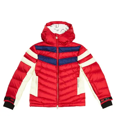 Perfect Moment Kids' Chatel Down Ski Jacket In Red