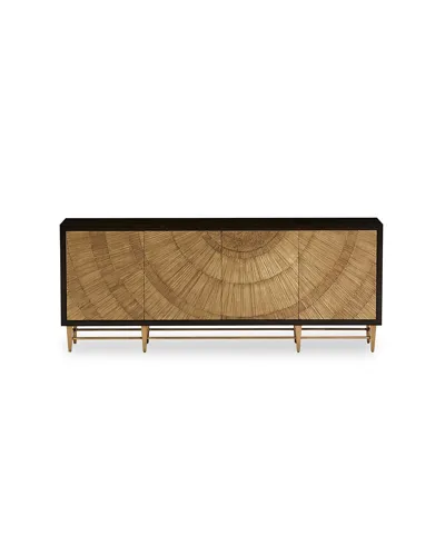 John-richard Collection Radiate Sideboard In Brown/gold