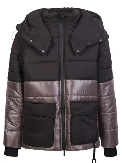 Mauna Kea Two-tone Padded Jacket In Black