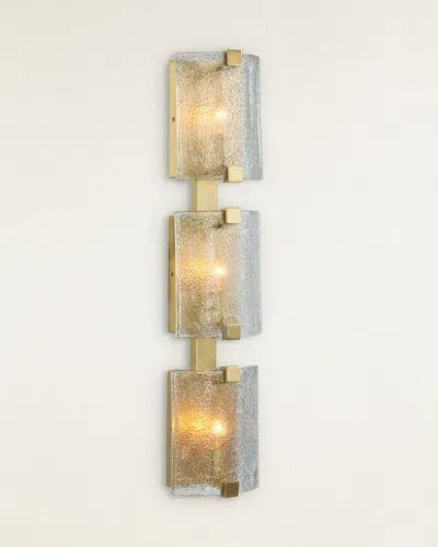 John-richard Collection Claritas Three-light Wall Sconce In Gold