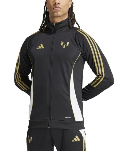 Adidas Originals Men's Messi Tiro 24 Track Jacket In Black,white,gold