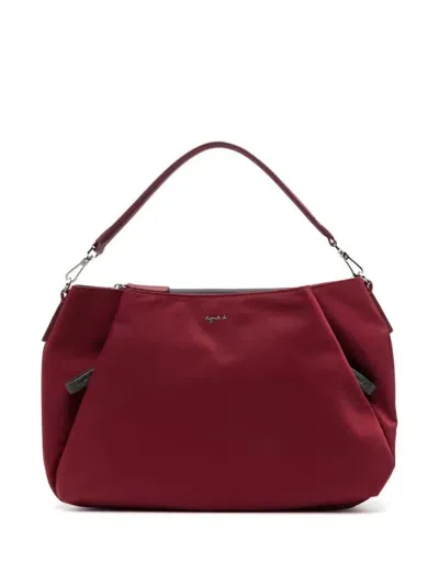 Agnès B. Two-way Nylon Shoulder Bag In Red