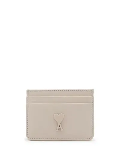 Ami Alexandre Mattiussi Ami De Coeur Cardholder In Neutral