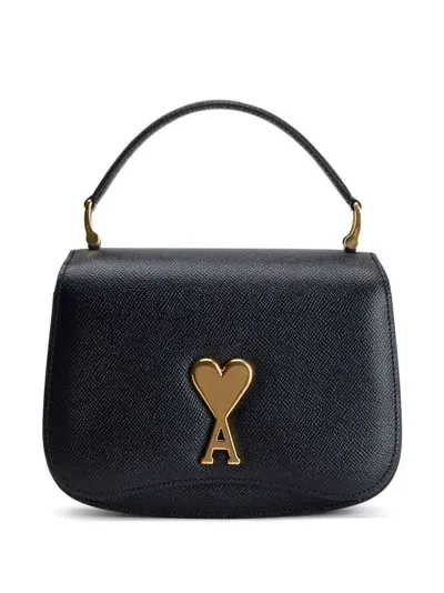 Ami Alexandre Mattiussi Mini Paris Paris Bag In Black