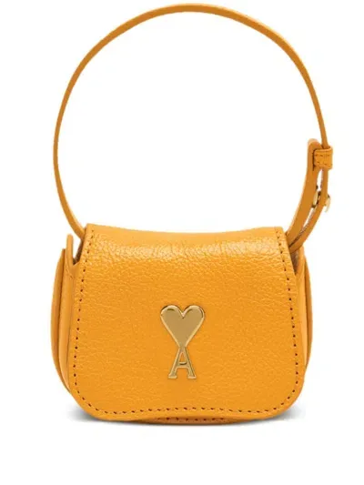 Ami Alexandre Mattiussi Nano Pouch Tote Bag In Yellow