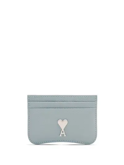 Ami Alexandre Mattiussi Paris Paris Leather Cardholder In Blue