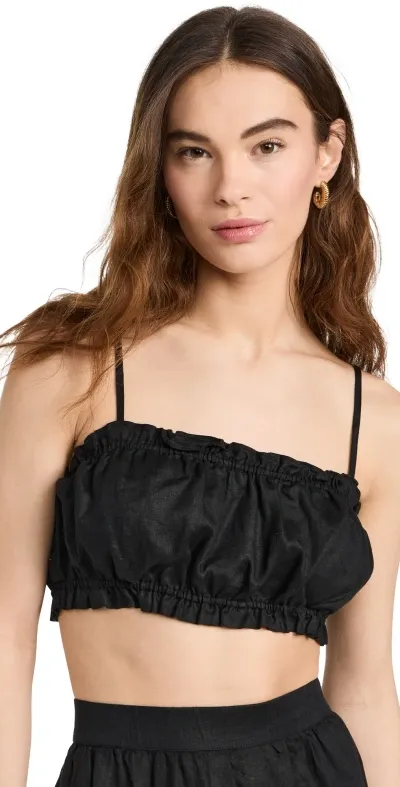 Birds Of Paradis Brigette Bandeau Top Black