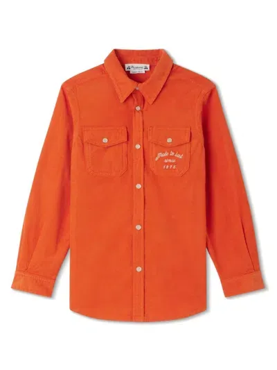 Bonpoint Kids' Berlin Organic-cotton Shirt In Orange