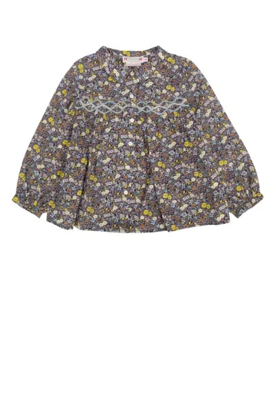 Bonpoint Kids' Blouse Gwenaelle In Flgrisardoise