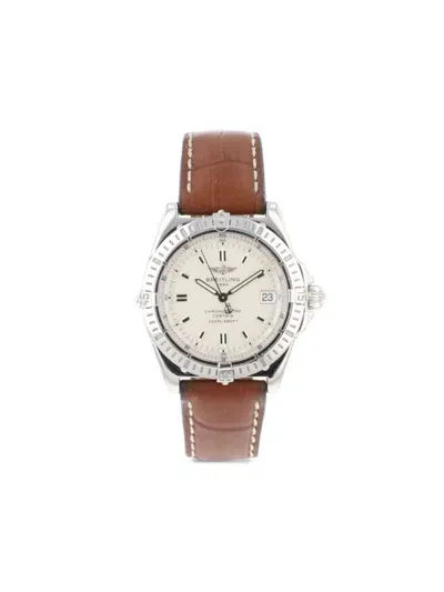 Pre-owned Breitling 2004  Callisto 34mm In Silver