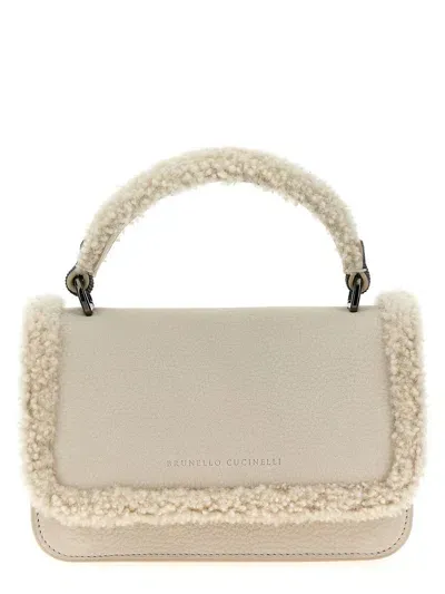 Brunello Cucinelli 'city' Handbag In White