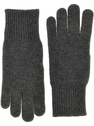 Brunello Cucinelli Suede Detail Gloves In Multicolor