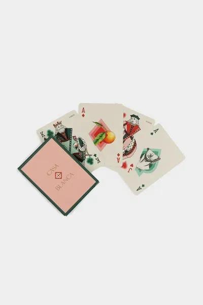 Casablanca Playing Cards In White