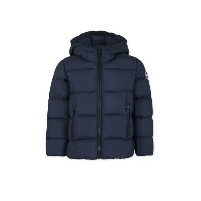 Colmar Kids' Blue Down Jacket For Boy With Logo