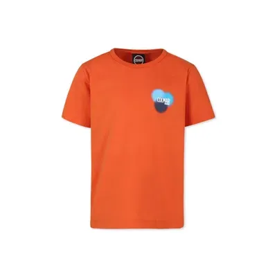 Colmar Kids' Orange T-shirt For Boy With Logo