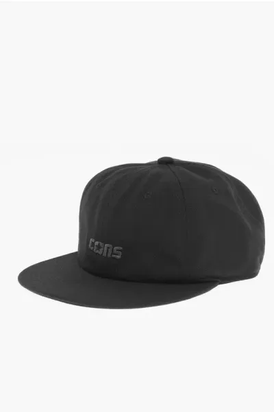 Converse Solid Color Cap With Embroidery In Black