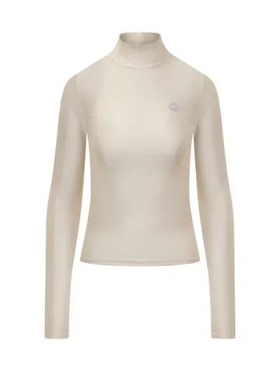 Coperni Top With Logo In Neutrals