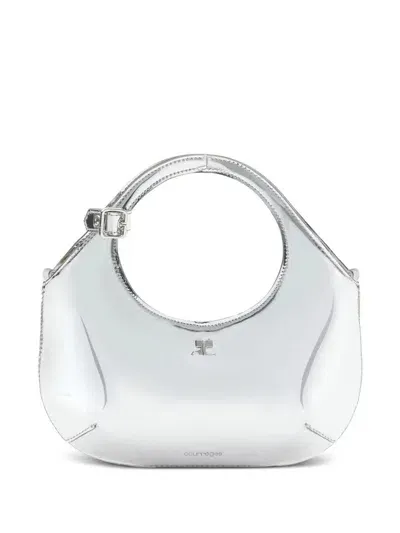 Courrèges Mini Holy Metallic-effect Tote Bag