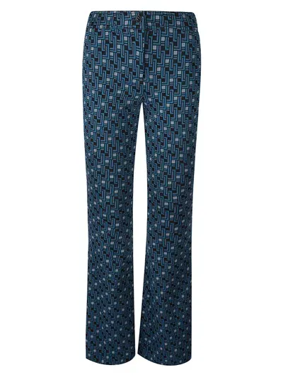 Diane Von Furstenberg Greg Trousers In Blue