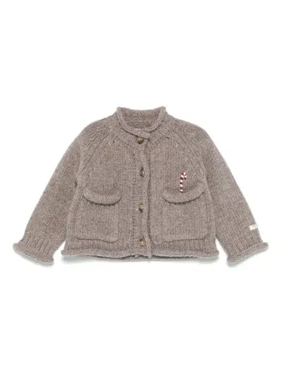 Donsje Babies' Bleka Cardigan In Brown