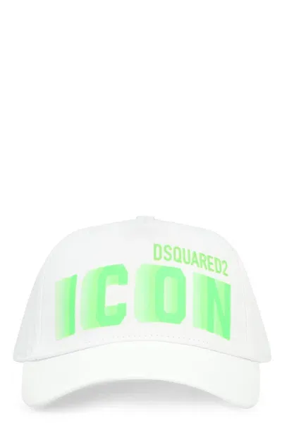 Dsquared2 Logo Baseball Cap In White