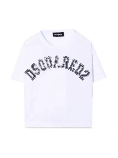 Dsquared2 Kids' Maglietta In White