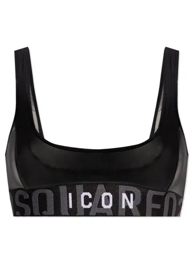 Dsquared2 Sports Bralette In Black