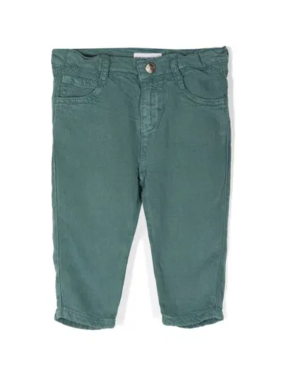 Emporio Armani Babies' Asv J75 Lyocell Blend Jeans In Green