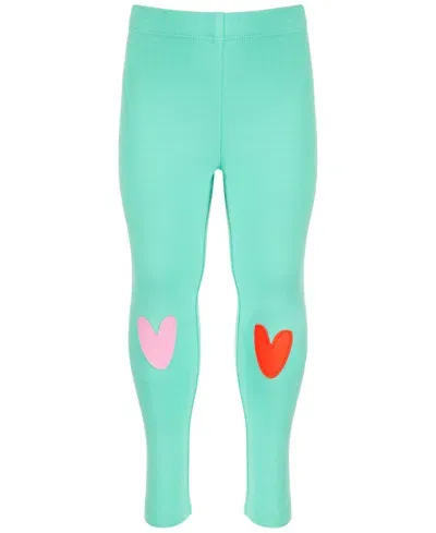 Epic Threads Babies' Toddler Girls Heart-applique Leggings, Created For Macy's In Aqua Edge