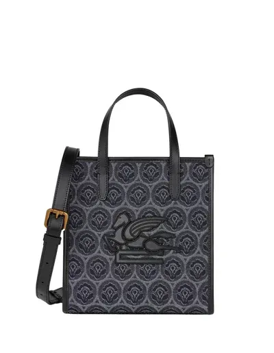 Etro Logo Patch Tote Bag In Multi