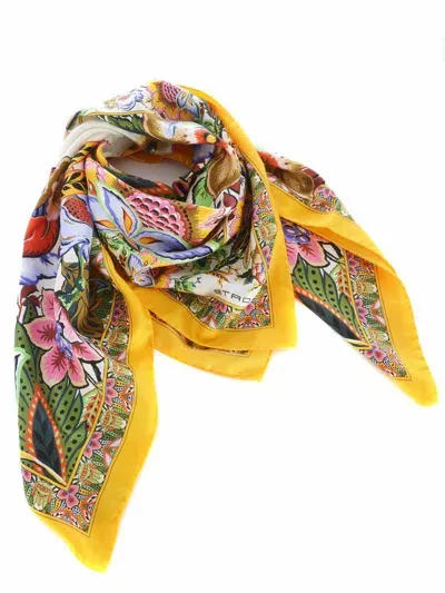 Etro Scarf "bouquet" In White