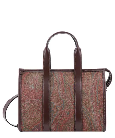 Etro Tote Bag In Brown