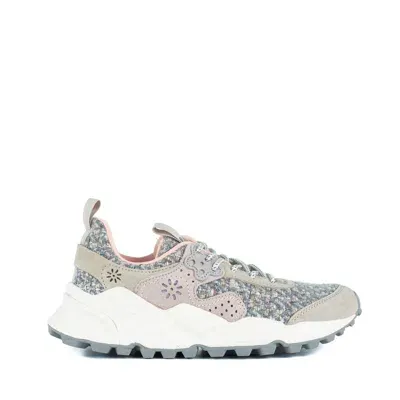 Flower Mountain Kotetsu Woman Suede And Fabric Sneakers Beige