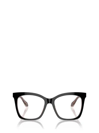 Giorgio Armani Eyeglasses In Top Black / Transparent Pink