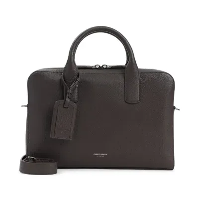 Giorgio Armani Laptop & Briefcases In Brown