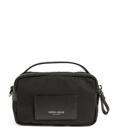 Giorgio Armani Mini Crossbody Bag In Black