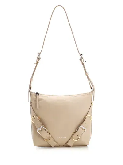 Givenchy Voyou Small Shoulder Bag In Beige