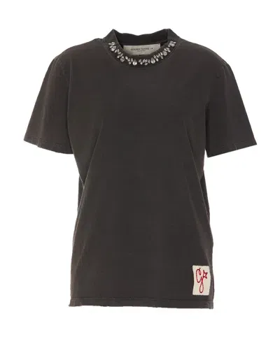 Golden Goose T-shirt In Brown