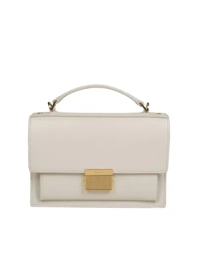 Golden Goose Venezia Handbag In Butter Color Leather In White