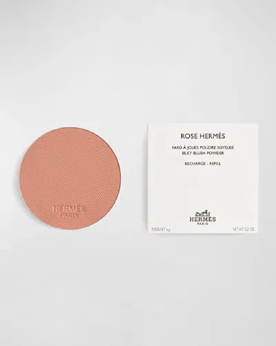 Hermes Rose  Silky Blush Powder Refill In 49 Rose Tan