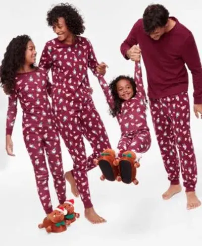 Holiday Lane Kids' Family Pajamas Gnomes Matching Pajama Set In Gnomes Red