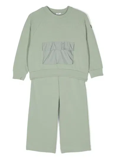 Il Gufo Kids' Wide-leg Tracksuit In Green