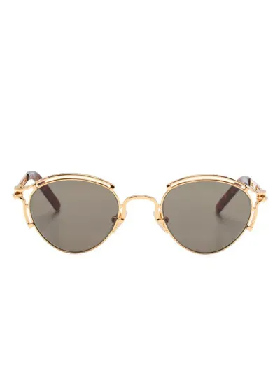 Jean Paul Gaultier Ressort Sunglasses In Gold