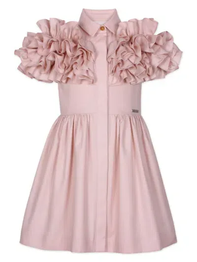 Jessie And James Kids' Ruffle-detail Dress In Pink