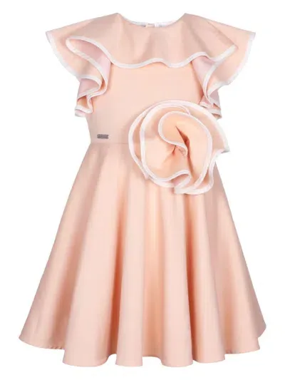 Jessie And James Kids' Ruffled Dress In Pink