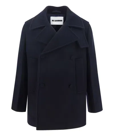 Jil Sander Coat In Blue