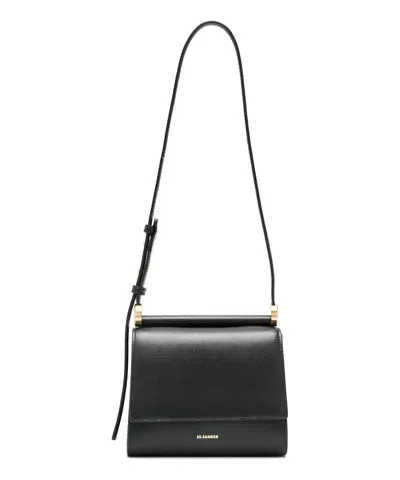 Jil Sander Ghost Mini Shoulder Bag In Black