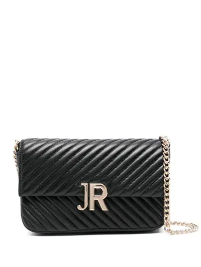 John Richmond Logo-lettering Shoulder Bag In Black