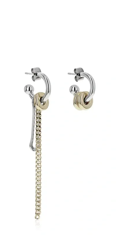 Justine Clenquet Seth Earrings In Gold